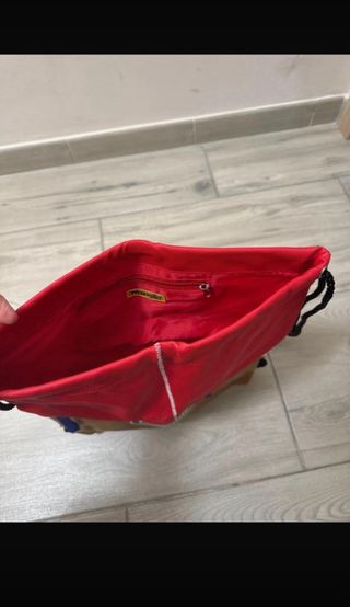 Borsa a sacco Wrangler marrone e rossa