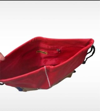 Borsa a sacco Wrangler marrone e rossa