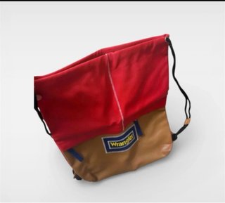 Borsa a sacco Wrangler marrone e rossa
