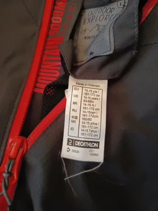 Chaqueta Impermeable Quechua 14-15 años