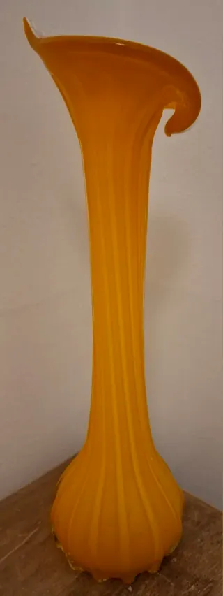 Vaso Murano Arancione Vintage H 50cm