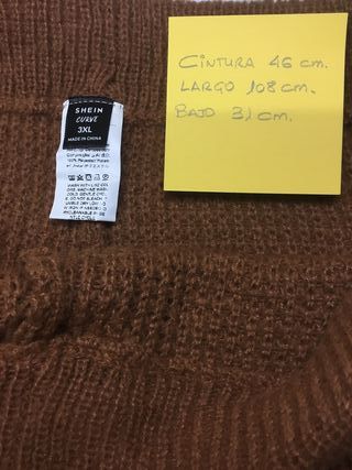 Pantalón de punto camel