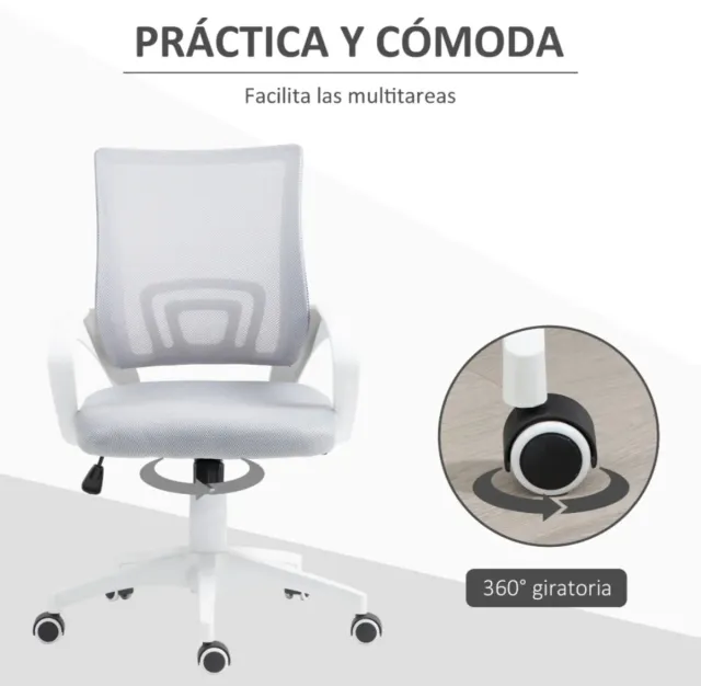 Silla de oficina giratoria de malla