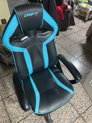 Silla Gamer Reclinable Drift Negra/Azul