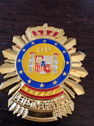 Placa metal para cartera detective privado 6x5,5cm