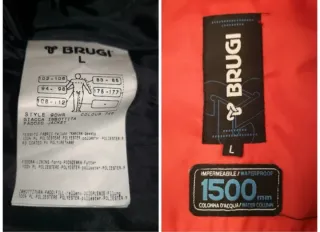 Piumino impermeabile Brugi Rosso tg. L usato