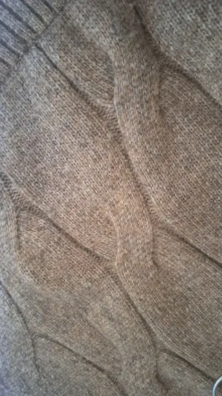 Jersey beige trenzado