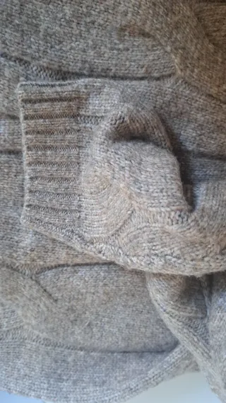 Jersey beige trenzado