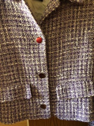 Blazer Zara Morado Tweed