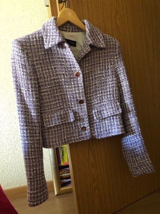 Blazer Zara Morado Tweed