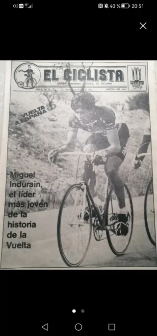 el ciclista. META2000  Miguel Indurain