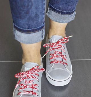 Cordones Liberty Rojo y Blanco