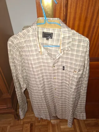 Camisa Boomerang Manga Larga Beige Talla M