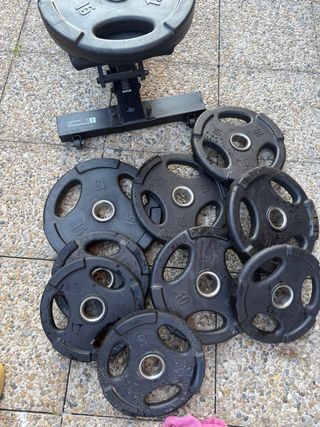 Discos de 10kg y 15kg para barra olímpica