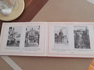 Libro vintage de postales de Marburg, Alemania
