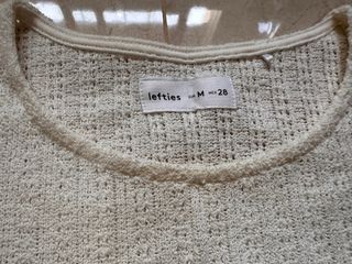 Blusa semitransparente blanca talla M