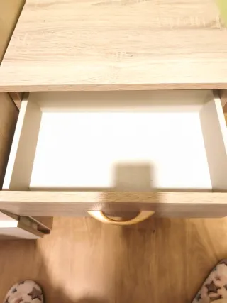 Mesita de noche roble