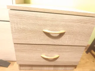 Mesita de noche roble