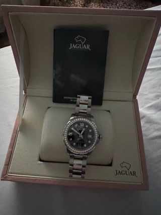 Reloj Jaguar Negro y Plateado