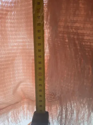 Chaqueta de flecos rosa talla única