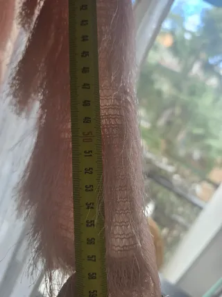 Chaqueta de flecos rosa talla única