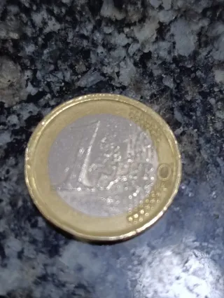 Moneda 1€ Hombre de Vitruvio Leonardo da Vinci