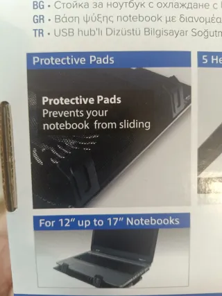 Base Refrigeradora Portátil Ewent 5 Posiciones