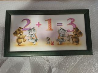 Cuadro infantil números y animales