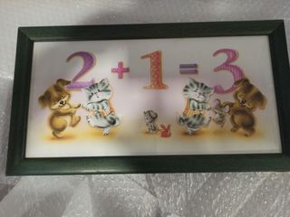 Cuadro infantil números y animales