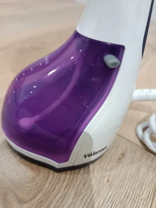 Plancha de vapor vertical morada