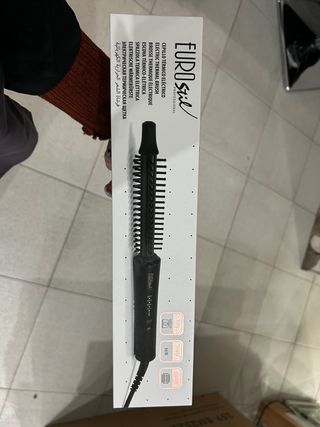 Cepillo Térmico Eléctrico EURO Stil Negro
