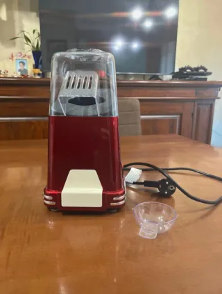 Macchina Popcorn Rossa Trasparente