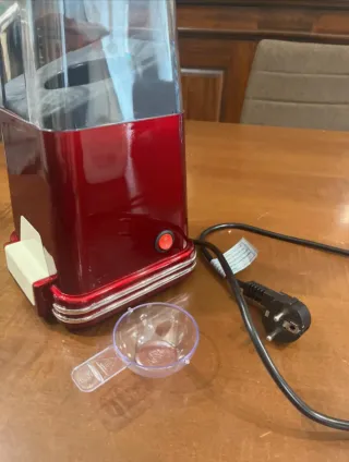 Macchina Popcorn Rossa Trasparente