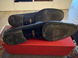 Mocassini Gucci Pelle Blu Uomo Taglia 40