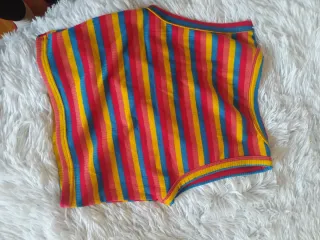 Top juvenil rayas multicolor