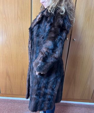 Abrigo de piel chinchilla original