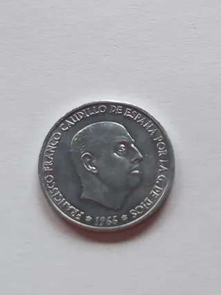 Moneda 50 céntimos España 1966