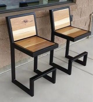 Taburetes Metálicos Negros