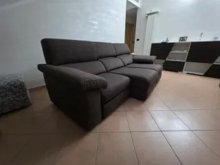 Sofá 4 posti Poltrone e Sofà con pouf contenitore