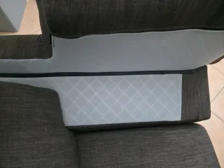 Sofá 4 posti Poltrone e Sofà con pouf contenitore