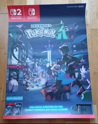 Póster Pokémon Leyendas Z-A Nintendo Switch