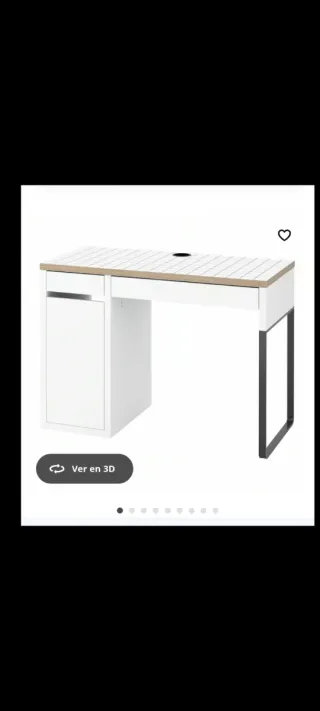 Escritorio nuevo en caja madera y metal