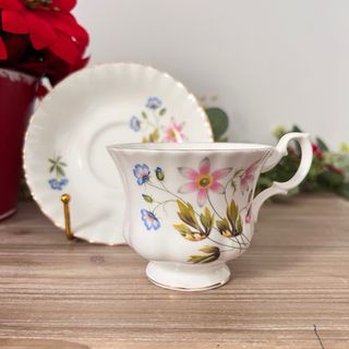 Taza y plato porcelana inglesa Richmond