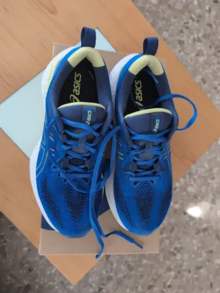 Zapatillas Asics Running Azul y Amarillo