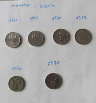 Monedas Suecia 10 Ore