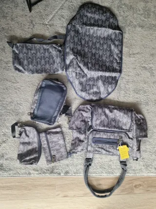 Bolsa de pañales para bebé con estampado,varios