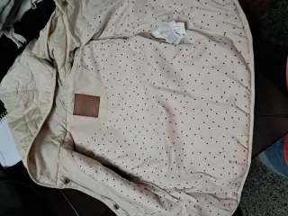 Chaleco acolchado Zara beige