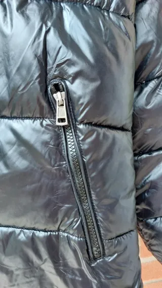 Moncler Giubbotto Piuma Nero Lucido Uomo M