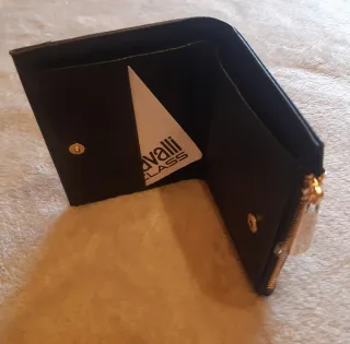 Portafoglio Cavalli Class nero donna 11,3 x 9,2 cm