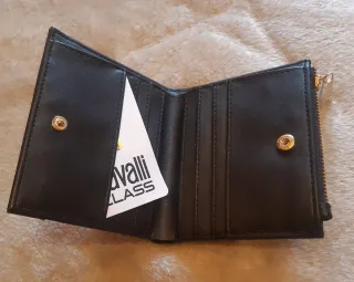 Portafoglio Cavalli Class nero donna 11,3 x 9,2 cm